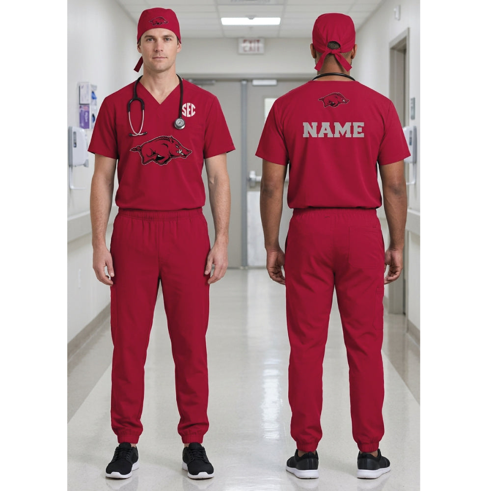 ARKANSAS RAZORBACKS SCRUB SET