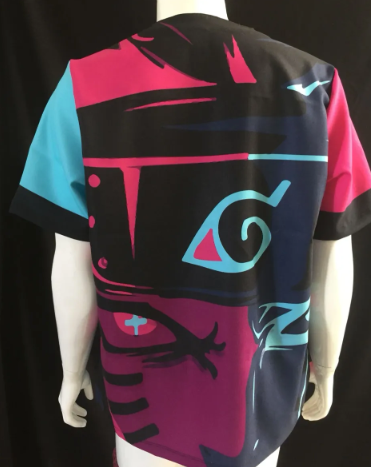 NARUTO NEON SCRUB TOP