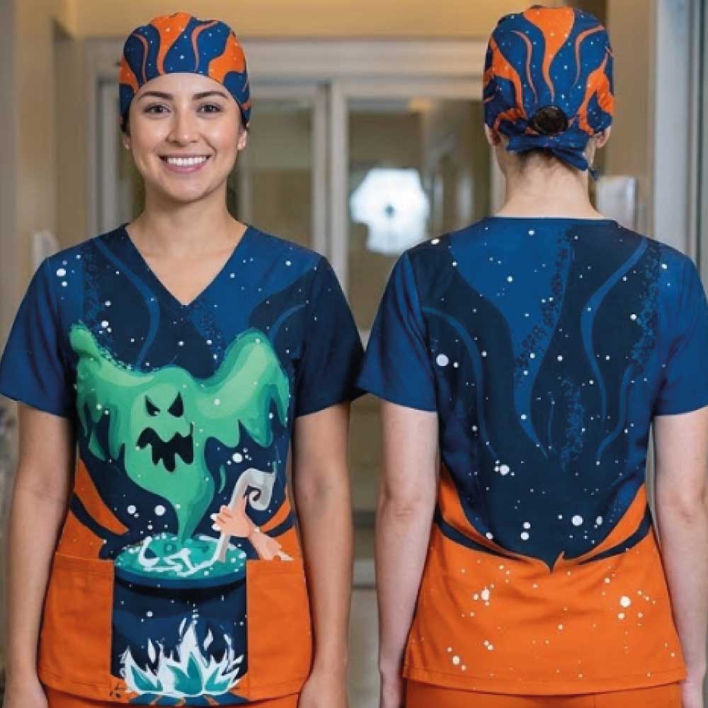 GHOST POTION SCRUB TOP