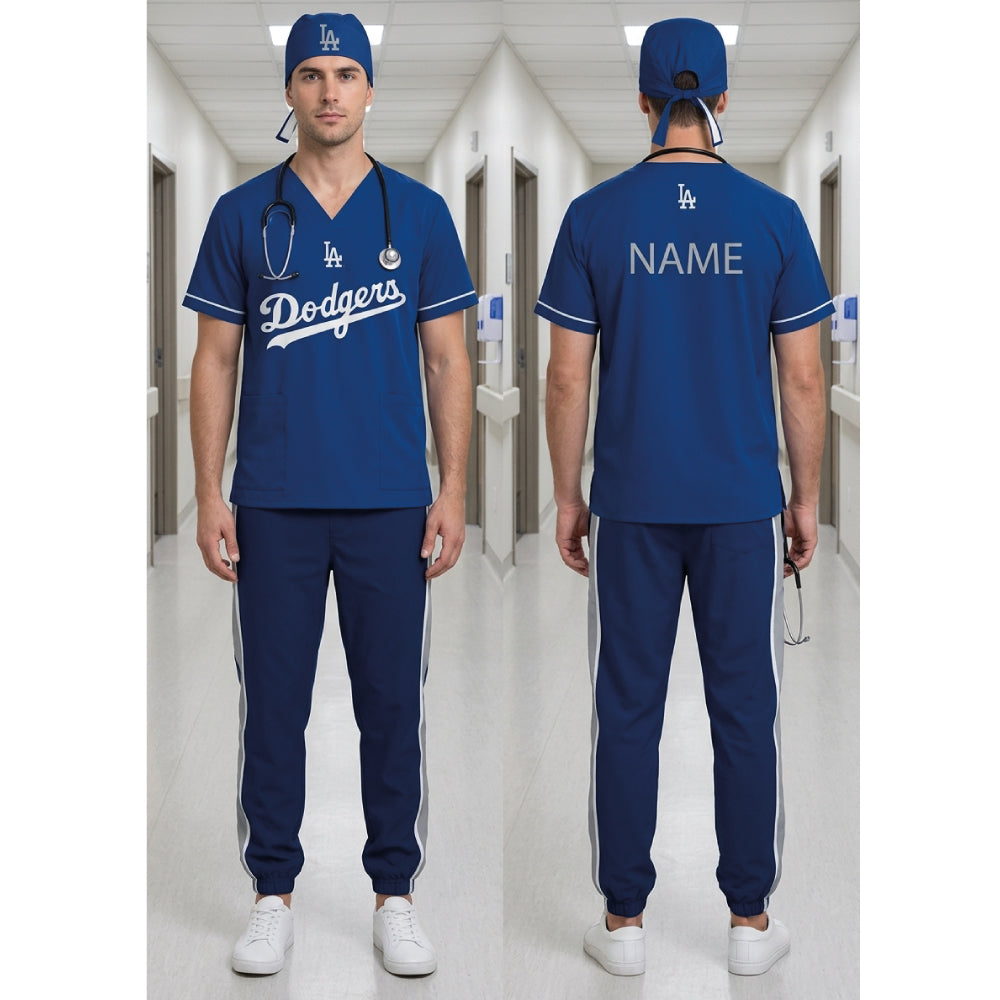 LOS ANGELES DODGERS BLUE MLB SCRUB SET