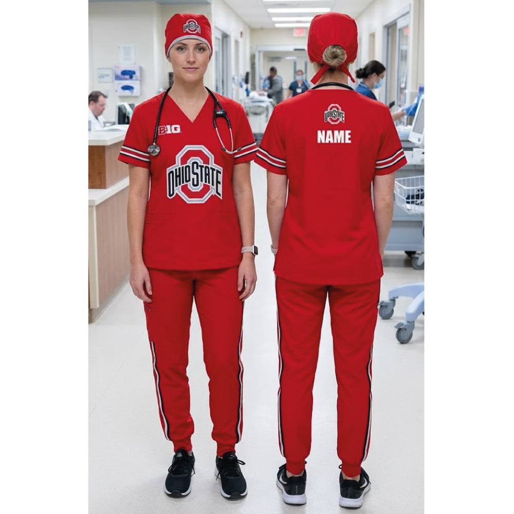 OHIO STATE BUCKEYES SCRUB SET