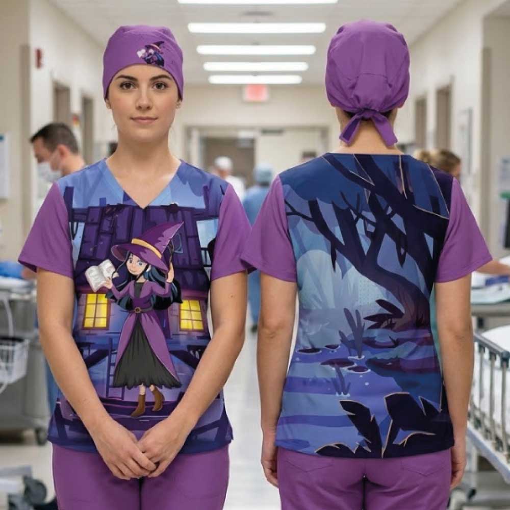 WITCHCRAFT FOR BEGINNERS SCRUB TOP