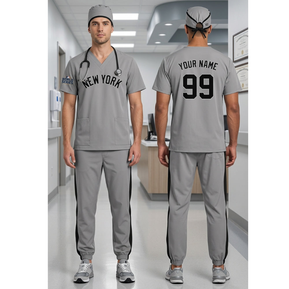 NEW YORK YANKEES GRAY MLB SCRUB SET