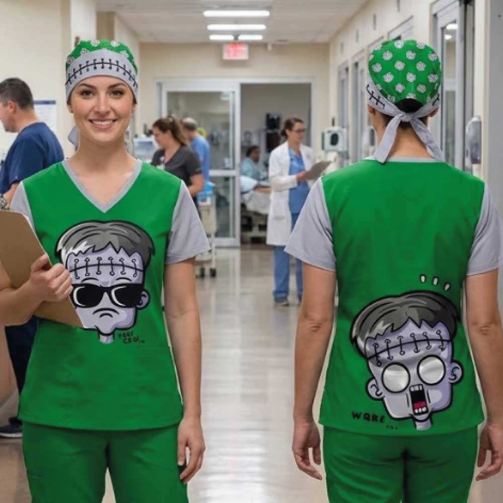 YOUNG FRANKIE SCRUB TOP