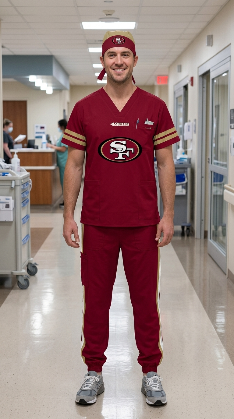SAN FRANCISCO 49ERS SCRUB SET