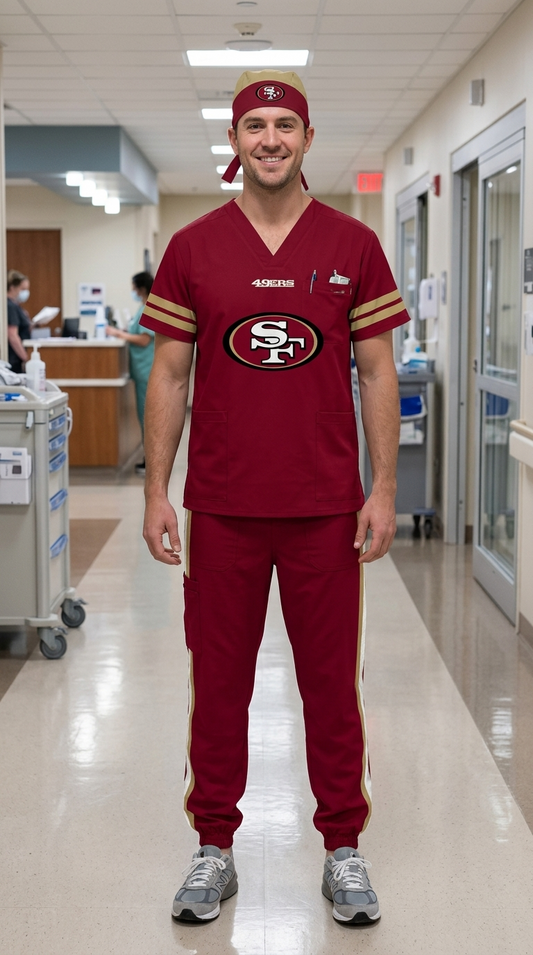 SAN FRANCISCO 49ERS SCRUB SET