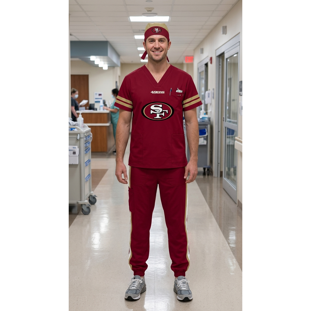 SAN FRANCISCO 49ERS SCRUB SET