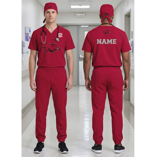 ARKANSAS RAZORBACKS SCRUB SET