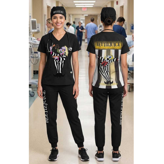 BEETLEJUICE CARTOON SCRUB SET