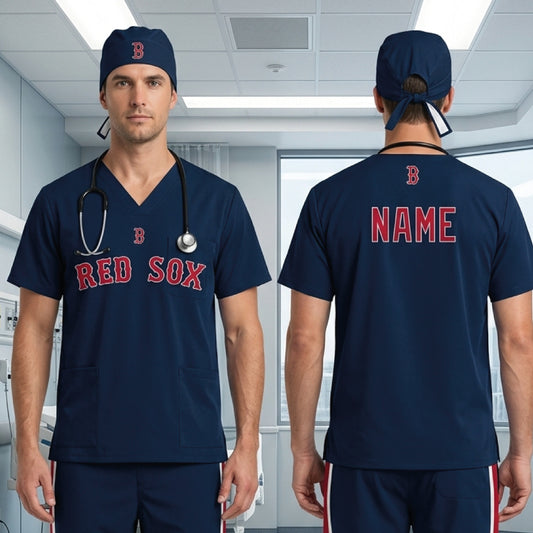 BOSTON RED SOX MLB SCRUB TOP