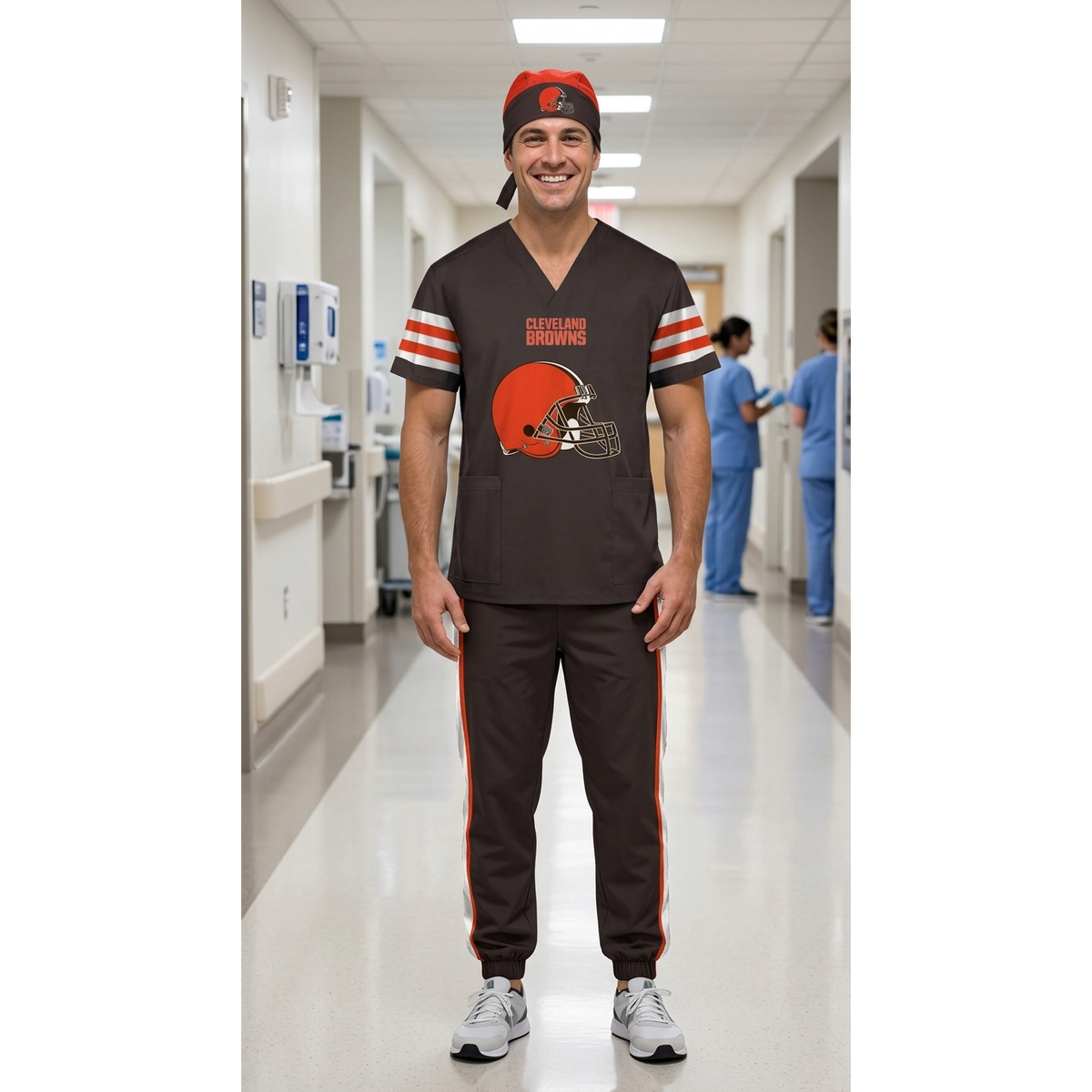 CLEVELAND BROWNS SCRUB SET