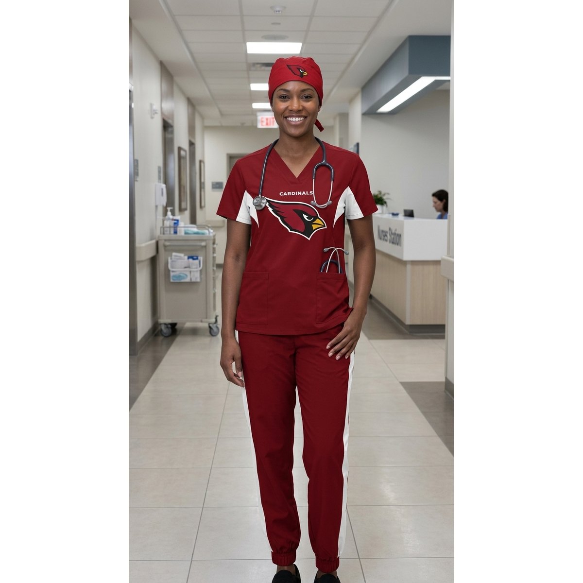 ARIZONA CARDINALS SCRUB SET