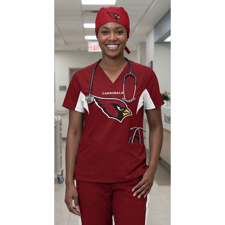 ARIZONA CARDINALS SCRUB TOP