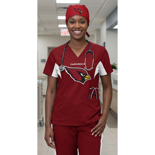 ARIZONA CARDINALS SCRUB TOP