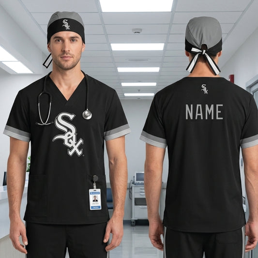 CHICAGO WHITE SOX MLB SCRUB TOP