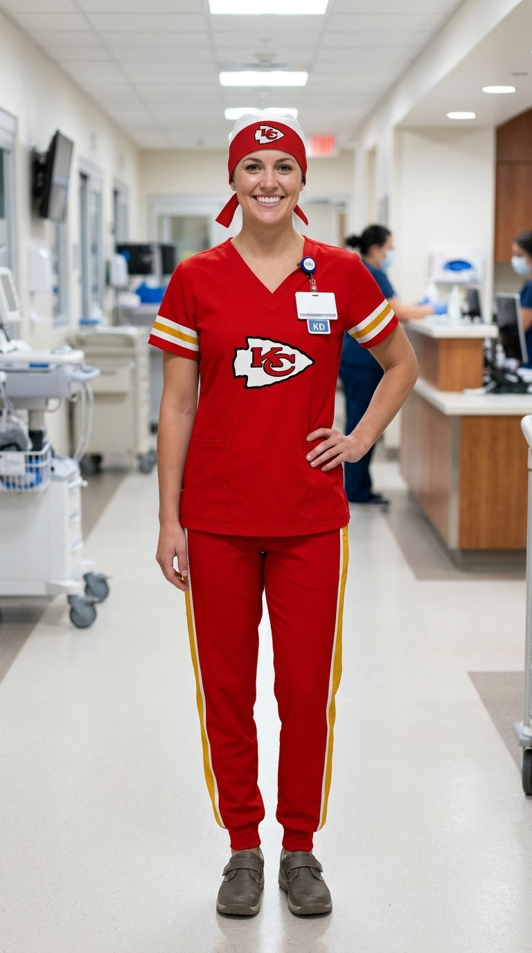KANSAS CITY CHIEFS SCRUB SET