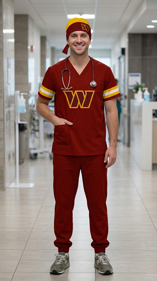 WASHINGTON COMMANDERS SCRUB SET