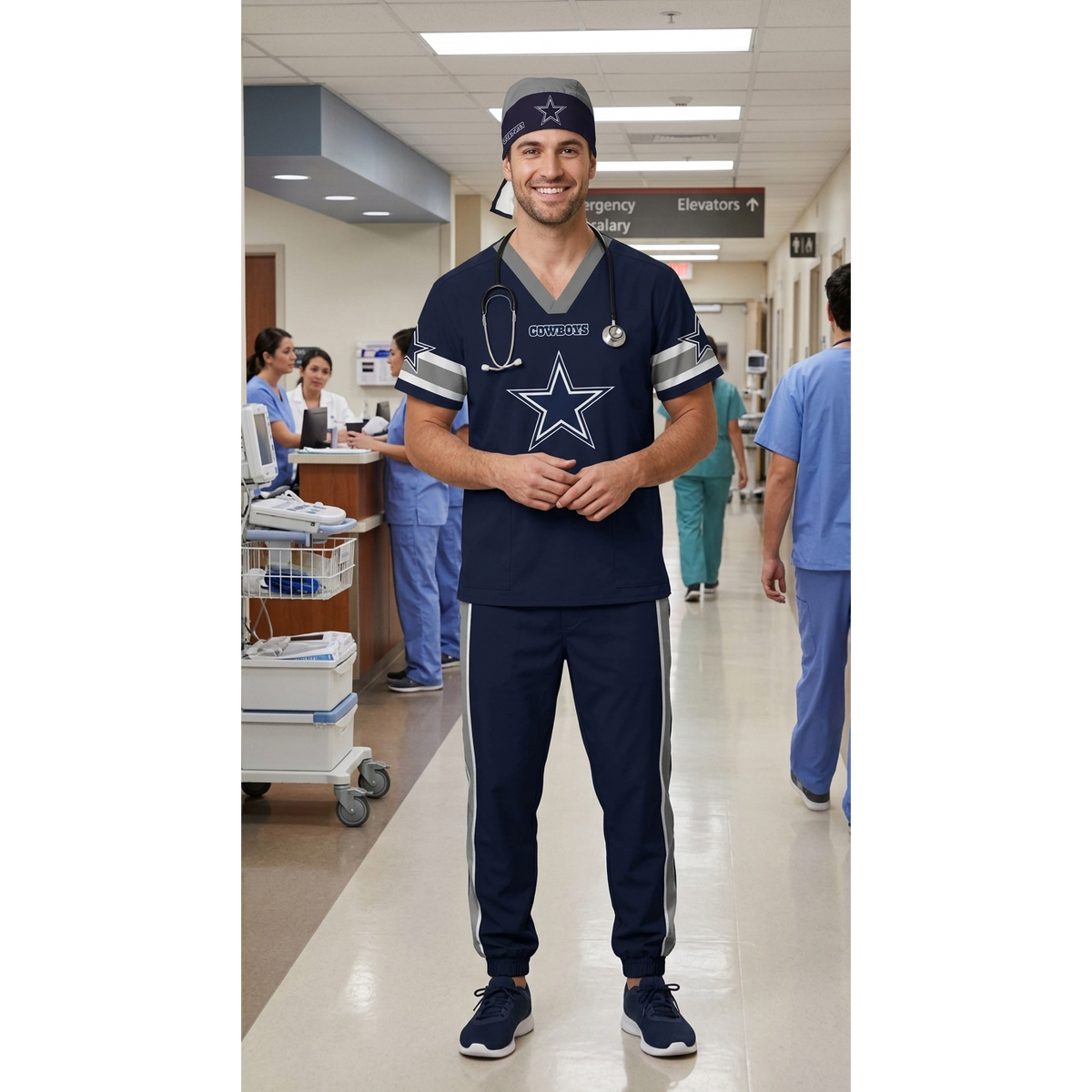 DALLAS COWBOYS SCRUB SET