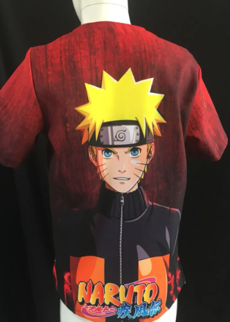 NARUTO FIRE SCRUB TOP