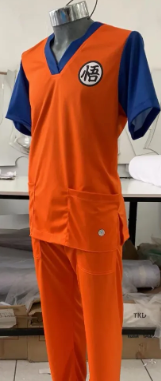 DRAGON BALL GOKU CLASSIC OUTFIT SCRUB TOP