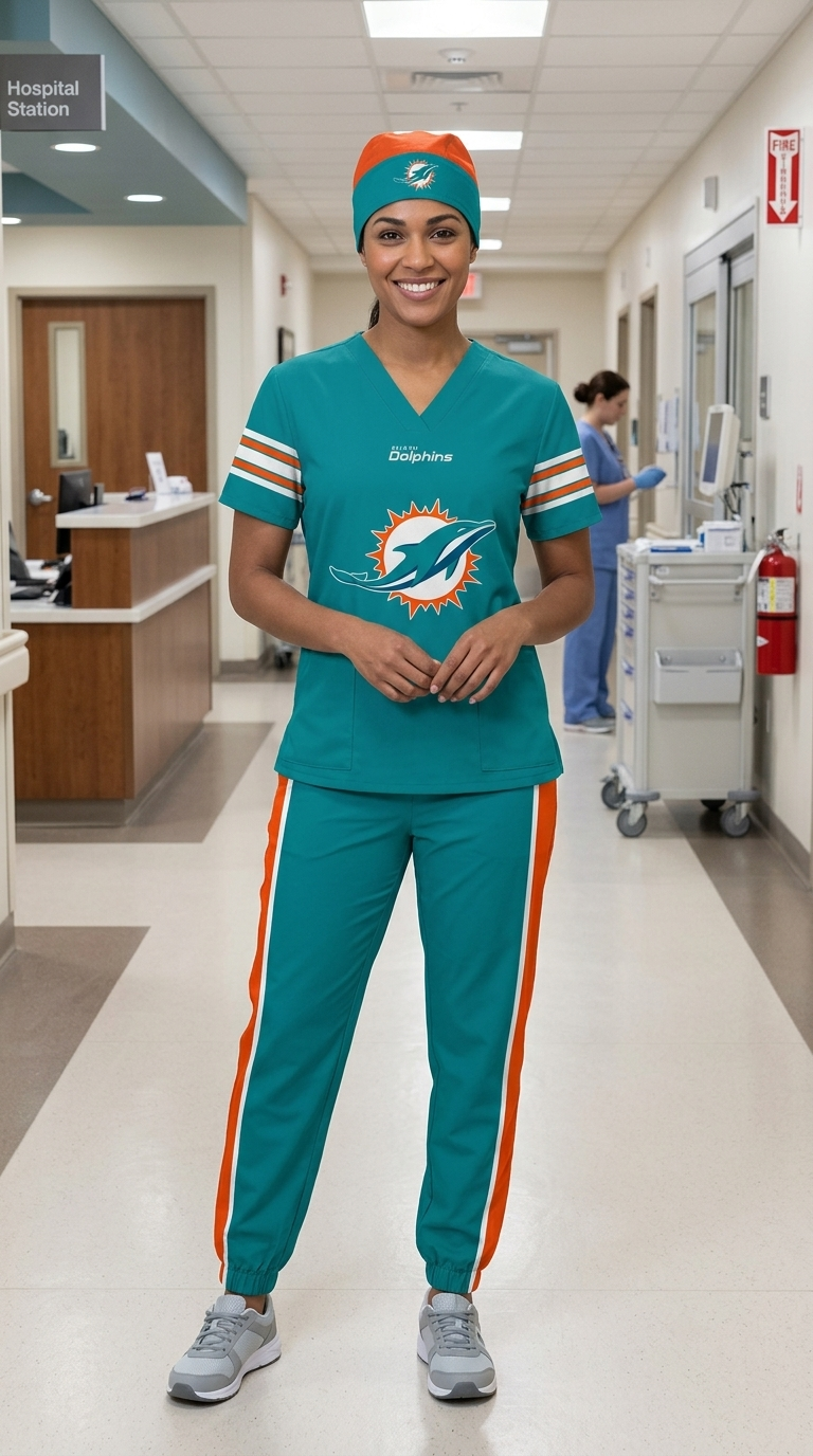 MIAMI DOLPHINS SCRUB SET
