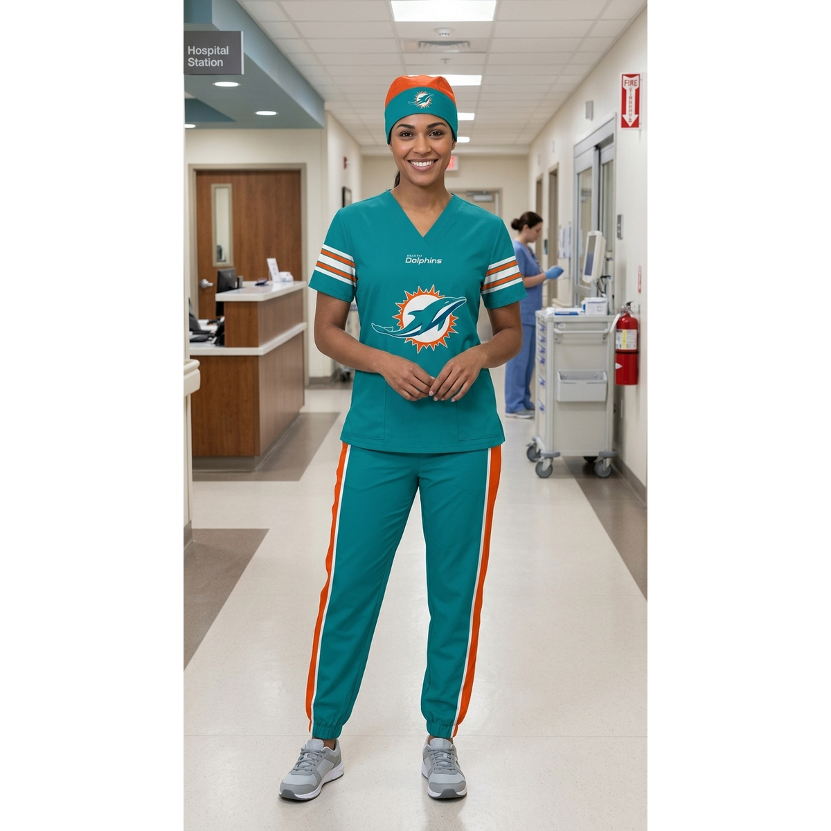 MIAMI DOLPHINS SCRUB SET