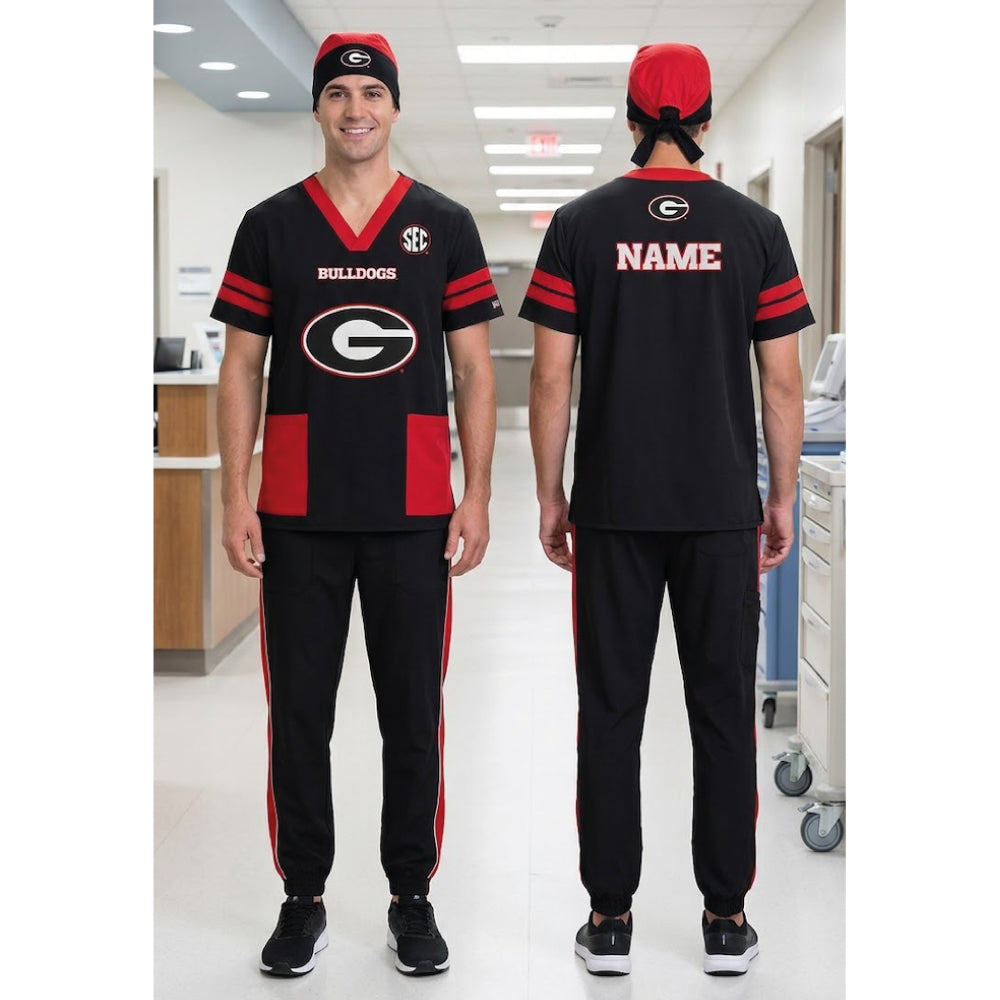 GEORGIA BULLDOGS SCRUB SET