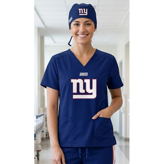 NEW YORK GIANTS SCRUB TOP