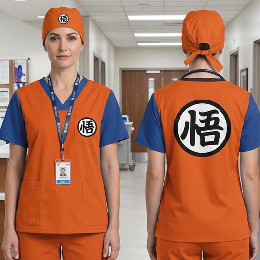 DRAGON BALL GOKU CLASSIC OUTFIT SCRUB TOP