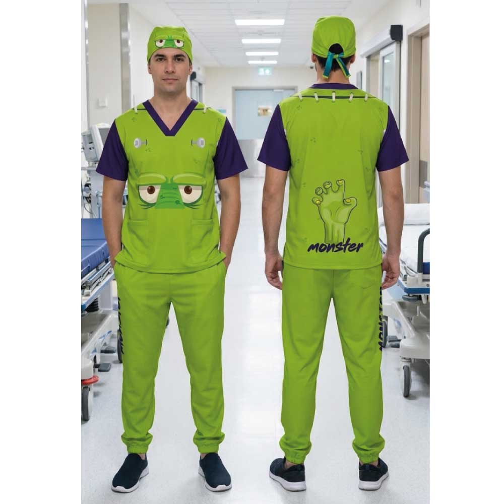 GREEN MONSTER SCRUB SET
