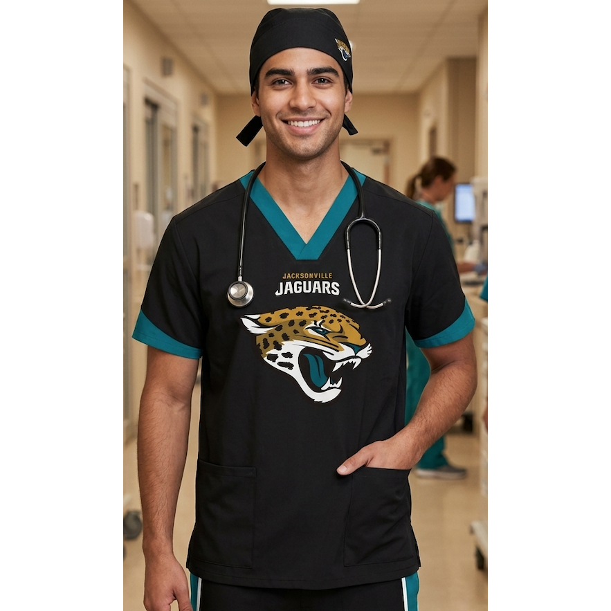 JACKSONVILLE JAGUARS SCRUB TOP