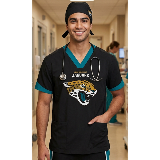JACKSONVILLE JAGUARS SCRUB TOP