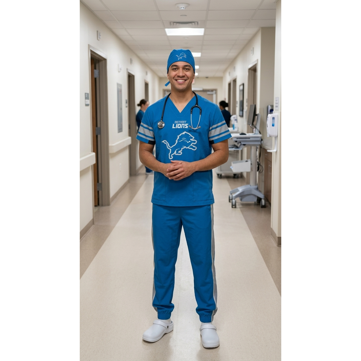 DETROIT LIONS SCRUB SET