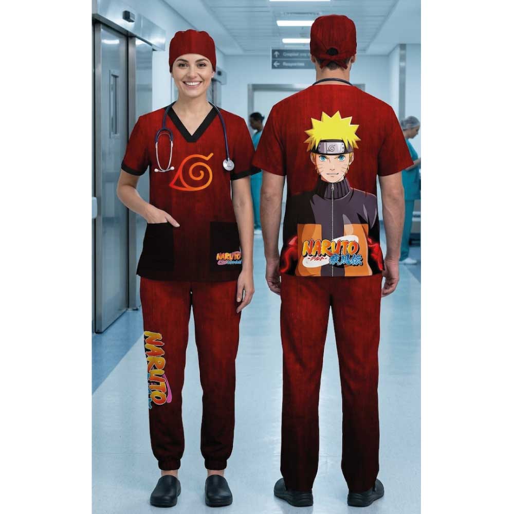NARUTO FIRE SCRUB SET