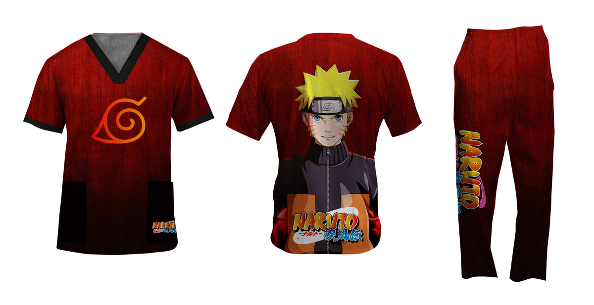 NARUTO FIRE SCRUB SET