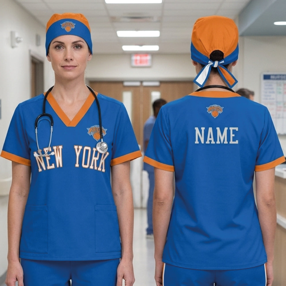 NEW YORK KNICKS NBA SCRUB TOP