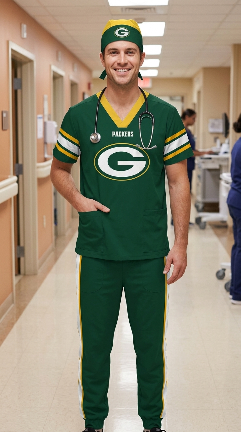GREEN BAY PACKERS SCRUB SET