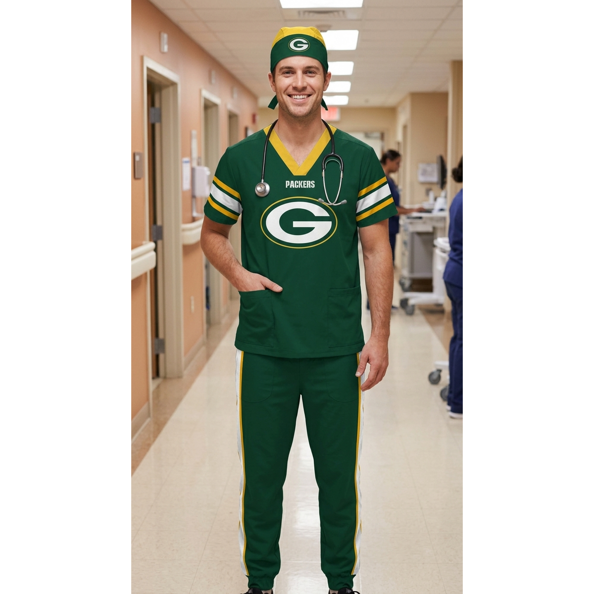 GREEN BAY PACKERS SCRUB SET