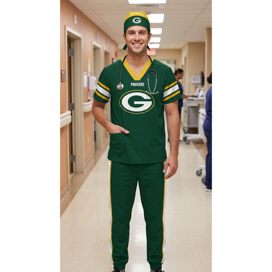 GREEN BAY PACKERS SCRUB SET