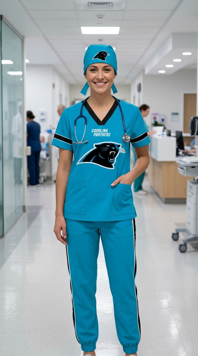 CAROLINA PANTHERS SCRUB SET