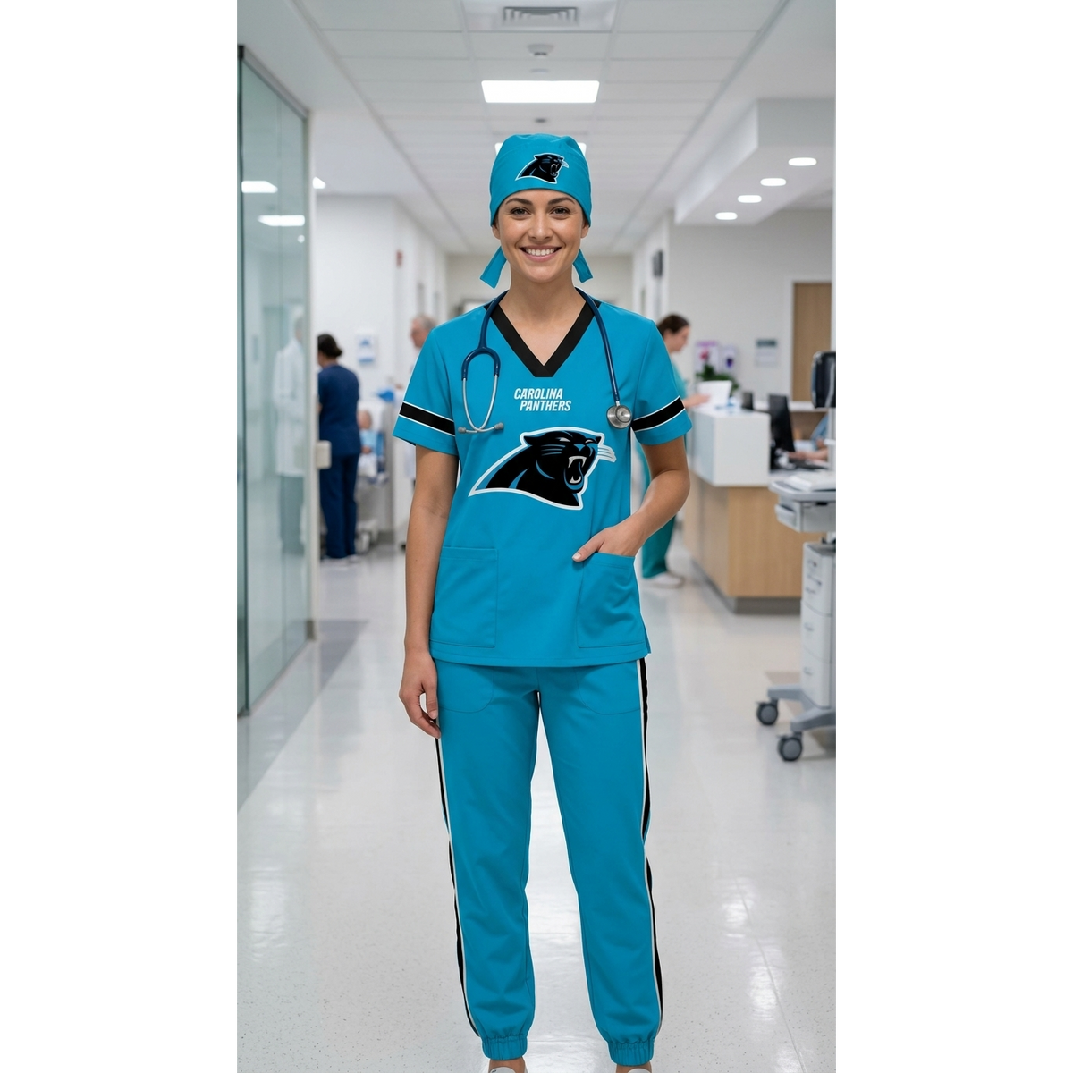 CAROLINA PANTHERS SCRUB SET