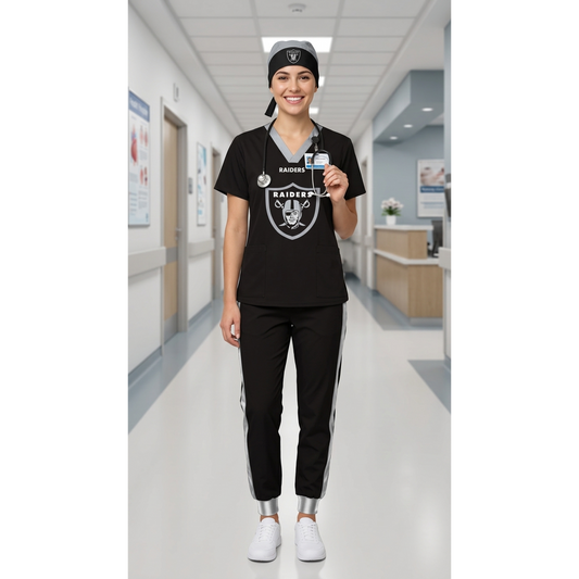 LAS VEGAS RAIDERS SCRUB SET