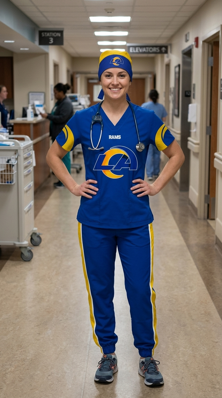 LOS ANGELES RAMS SCRUB SET