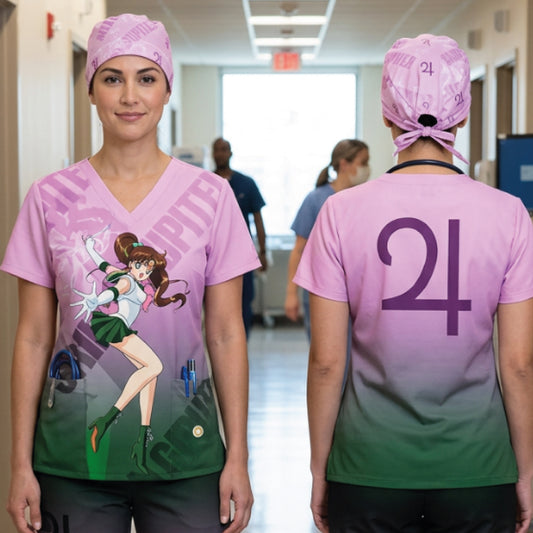SAILOR JUPITER SCRUB TOP