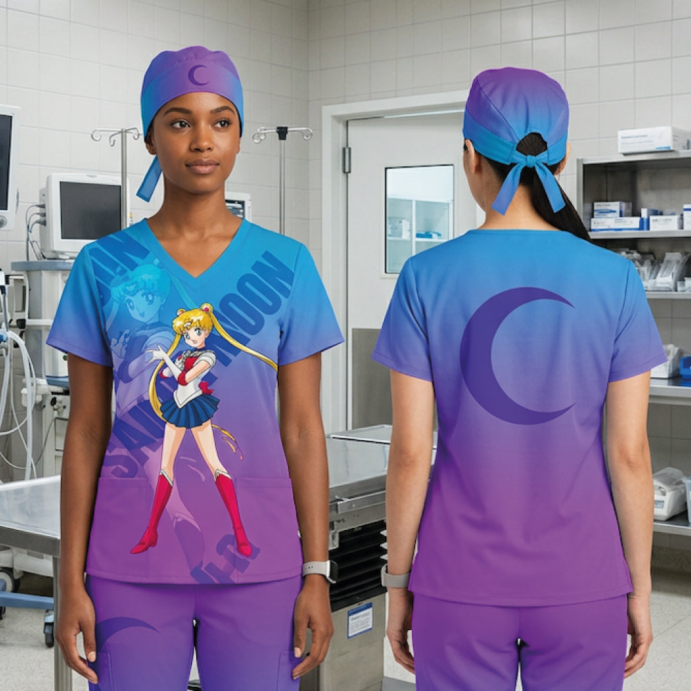 SAILOR MOON SCRUB TOP