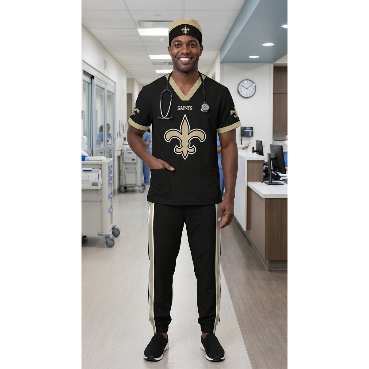 NEW ORLEANS SAINTS SCRUB SET