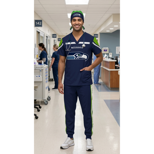 SEATTLE SEAHAWKS SCRUB SET