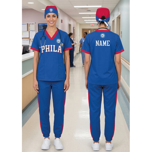 PHILADELPHIA 76ERS NBA SCRUB SET