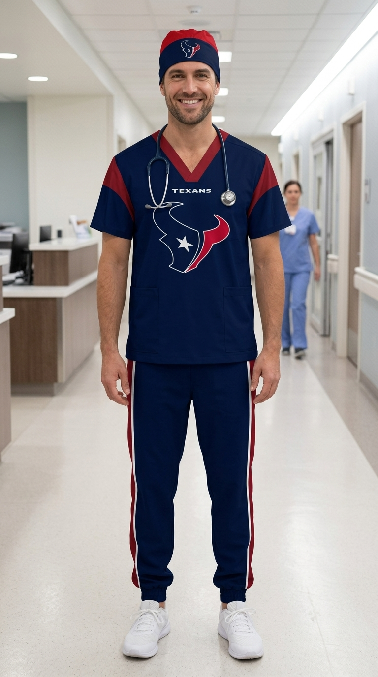HOUSTON TEXANS SCRUB SET