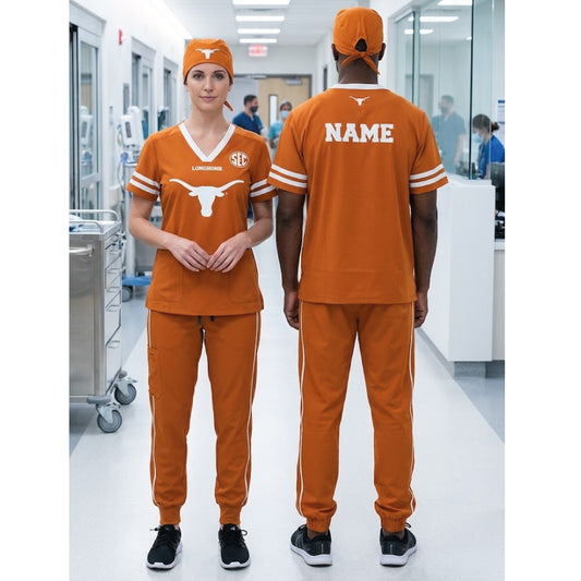 TEXAS LONGHORNS SCRUB SET